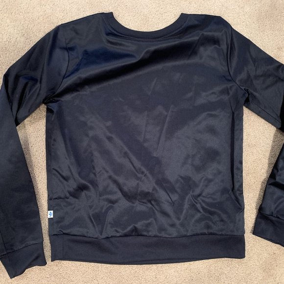 Adidas Satin Trefoil Crew-neck Sweatshirt - Picture 2 of 6
